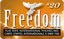 $20.00 Freedom prepaid phone card