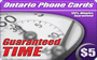 Guaranteed Time phone card for India