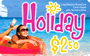 $2.50 Holiday phone card