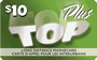 $10.00 Top Plus (East) phone card
