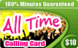 $10.00 All Time phone card