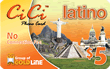 CiCi Latino phone card for Uruguay
