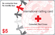 Red Cross (USA) phone card